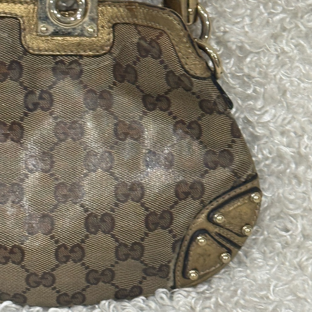 Gucci Indi Mini Brown and Gold Women's Handbag - Picture 3 of 14